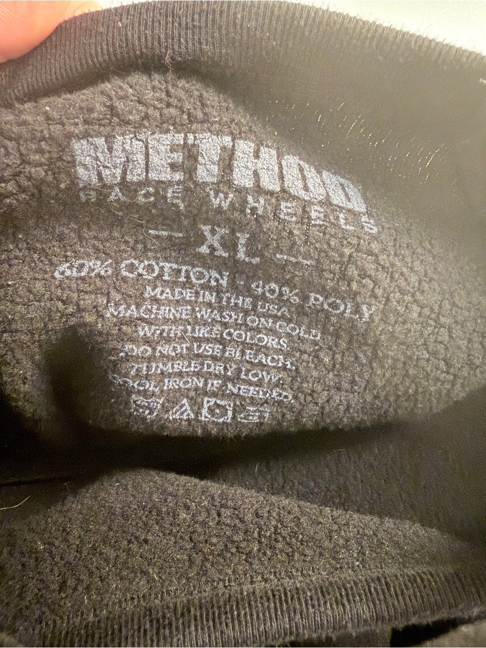 Method Race Wheels Men's Black Crewneck Sweater Size XL - Picture 2 of 6